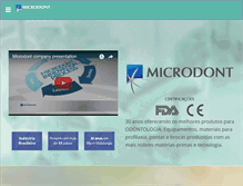 Tablet Screenshot of microdont.com.br